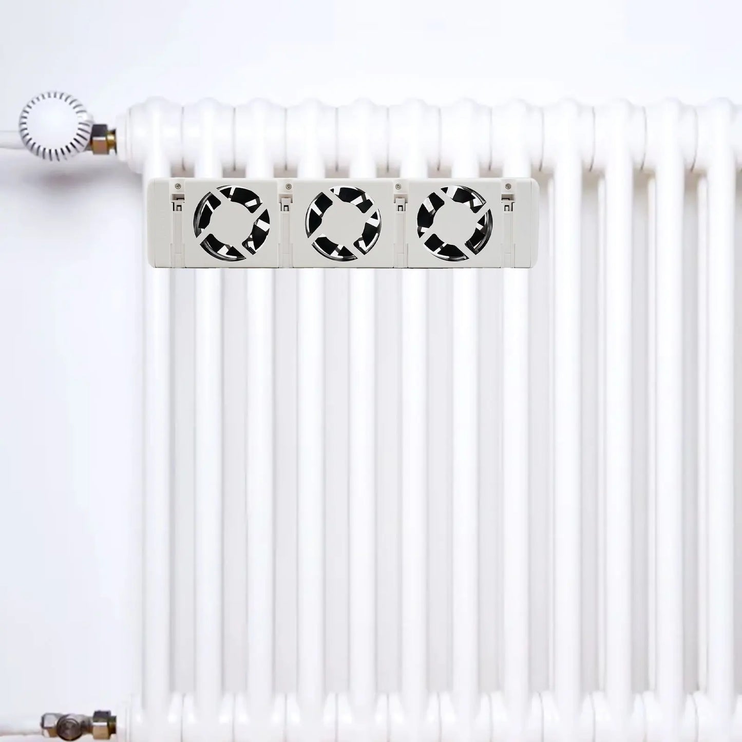Upgrade 5.0 Duo-Set Radiator Fan Smart Radiator Booster Extension Set Ventilator Fan European Standard 5V Household Radiator