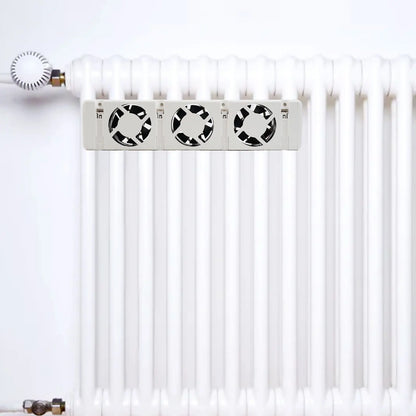 Upgrade 5.0 Duo-Set Radiator Fan Smart Radiator Booster Extension Set Ventilator Fan European Standard 5V Household Radiator