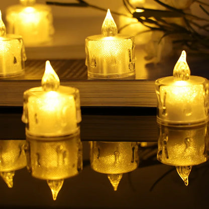Heart-Shaped LED Flameless Candle Battery Tealight for Home Decor