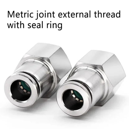 304 Stainless Steel Quick-Connect Air Hose Fittings BSP 1/8 1/4 3/8 1/2 Pneumatic Pipe Connectors Corrosion Resistant