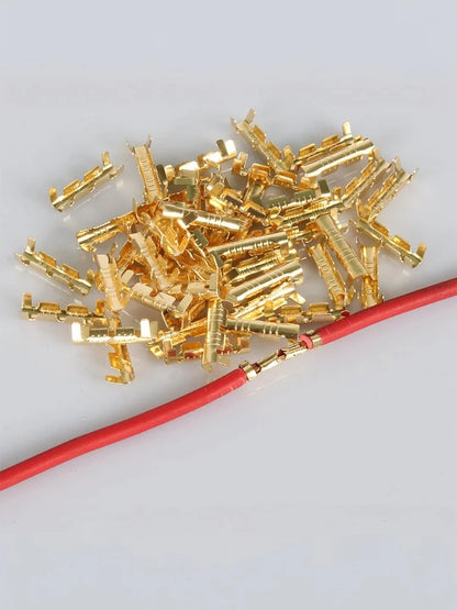 U-Shaped Electrical Wire Connectors Set 0.5-1.5mm² with Heat Shrink Tube Crimp Terminals Block for Fast Wiring Cable Lock