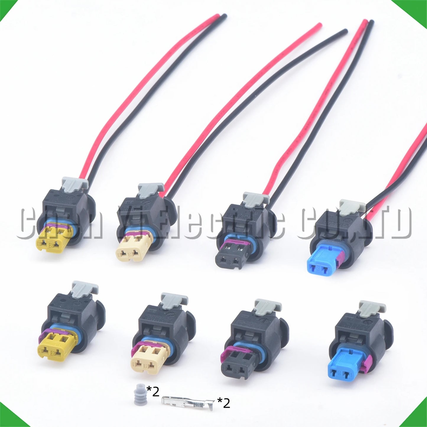 2 Pin Waterproof VVT Solenoid Ignition Coil Connector 4F0973702A 11G973702 for VW Audi