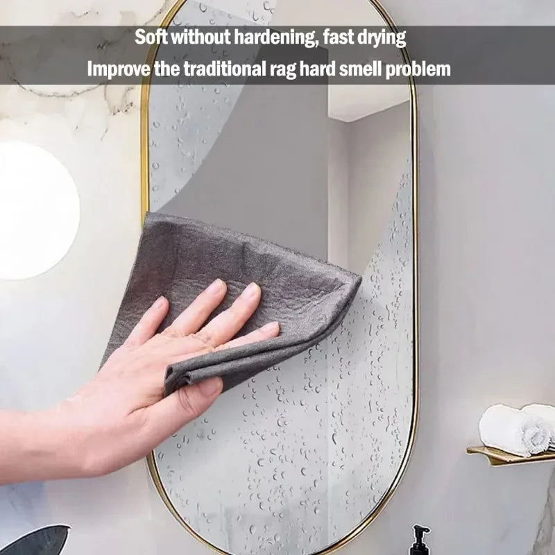 New Magic Cloth Thickened Cleaning Cloths No Trace Reusable Microfiber Car Window Glass Wiping Rags Towels Household Clean Tools