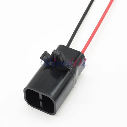 2-Pin 6.3mm Black Male Connector DJM7021-6.3-11 with 15cm Wire Automotive High-Current