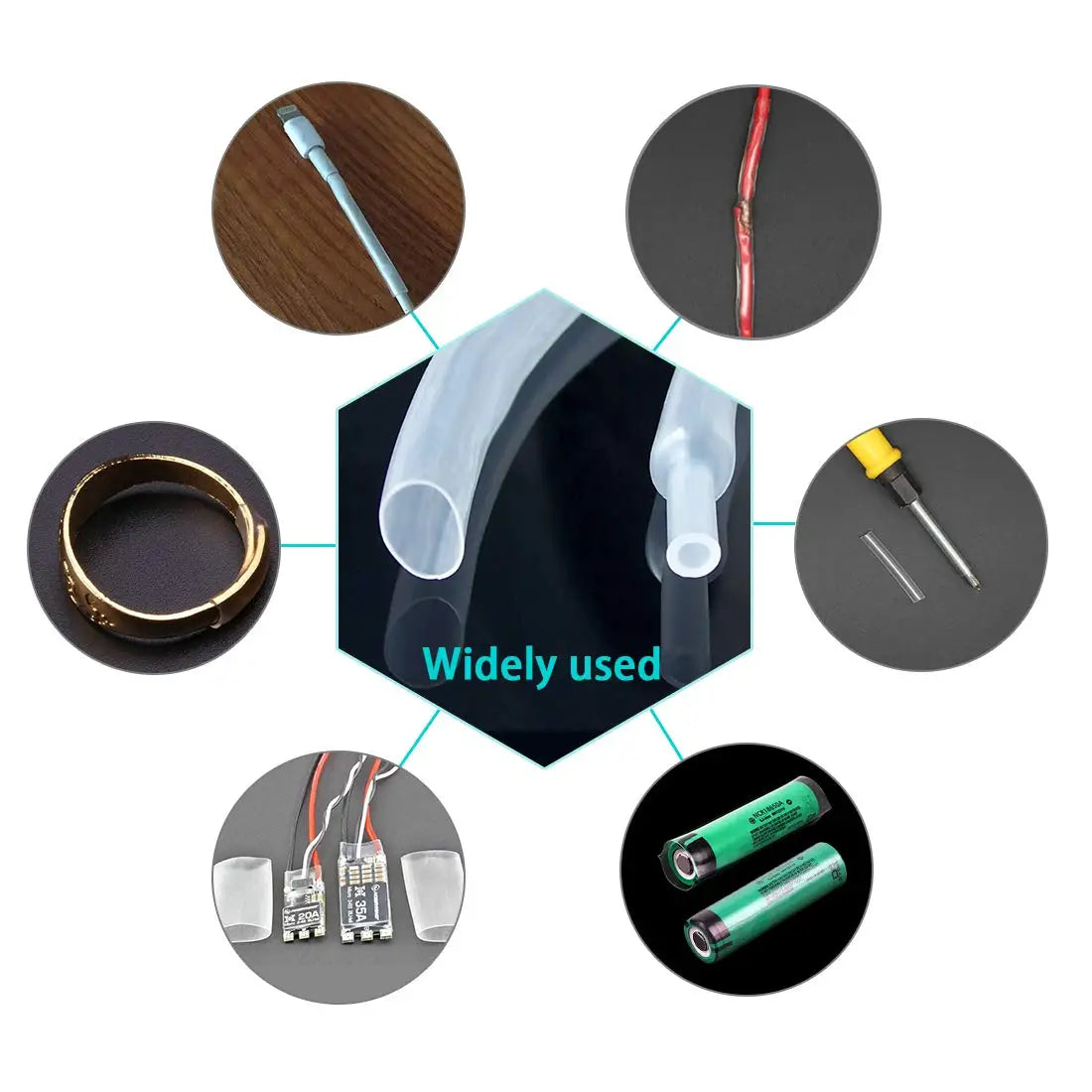 Waterproof Heat Shrink Tubing 4:1 Heat Shrink Tube Wiring Accessories Transparent Insulation Cable Sleeve Heat Shrink Tubing Kit