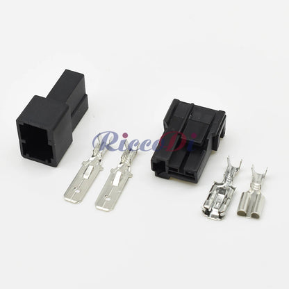 Automotive Wire Harness Connector DJ70212Y-6.3-11/21 6.3mm Series 2 Pin Plug for Vehicle Electrical Systems 172864-2