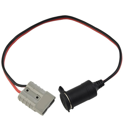 50 Amp For Anderson Plug To 16A Female Cigarette Socket Adaptor 300mm 12/24v 12AWG For Refrigerator Caravan Camping Trailer