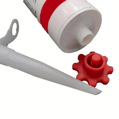 New 10PCS Orange Glass Glue Caps - Durable Plastic Sealing Caps For Standard Glue Bottles, Portable Decoration Tools