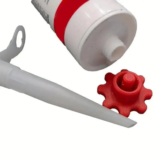 New 10PCS Orange Glass Glue Caps - Durable Plastic Sealing Caps For Standard Glue Bottles, Portable Decoration Tools