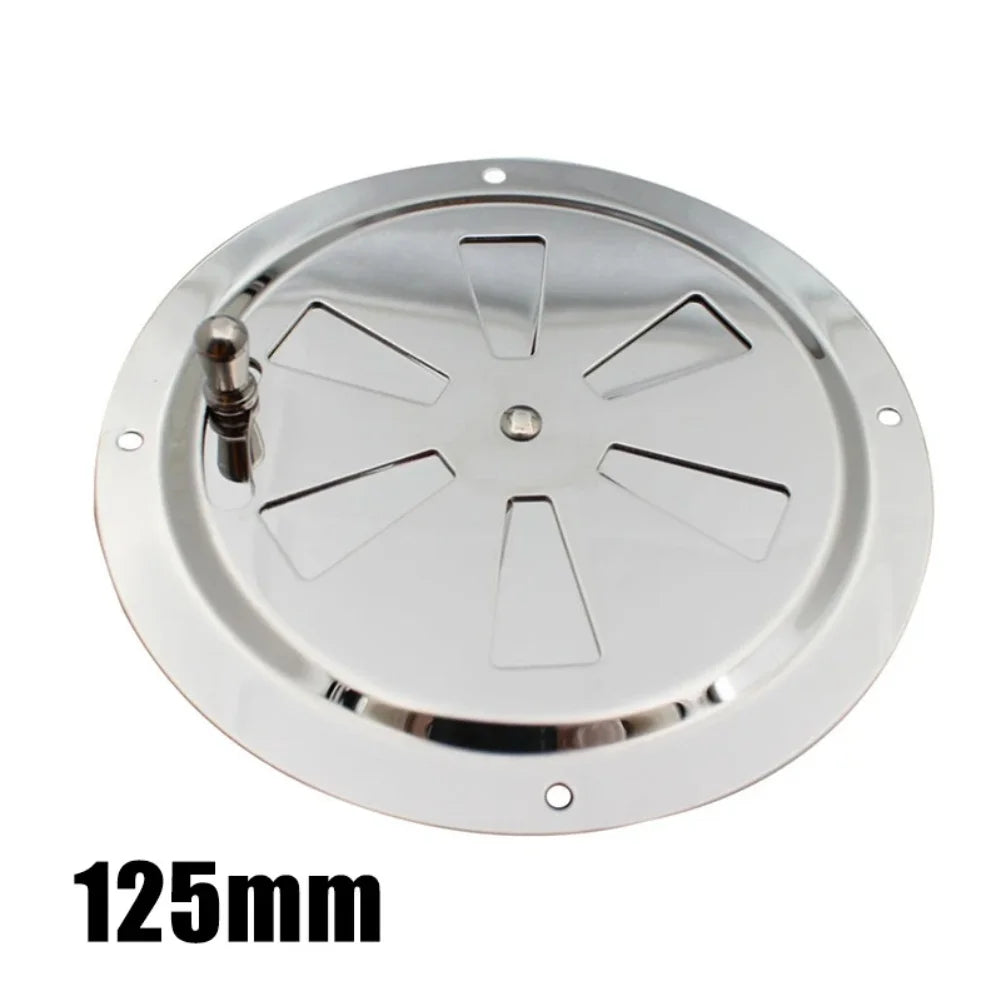 125mm/150mm Adjustable Ventilation Grilles Stainless Steel Open Close Ventilation Panels Round Ventilation Exhaust Grille