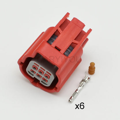 6 Pin Auto Small Current Low Power Waterproof Connector Car OBD Diagnostic Cable Socket MWTRB-06-1A-R MWTPB-06-1A-R