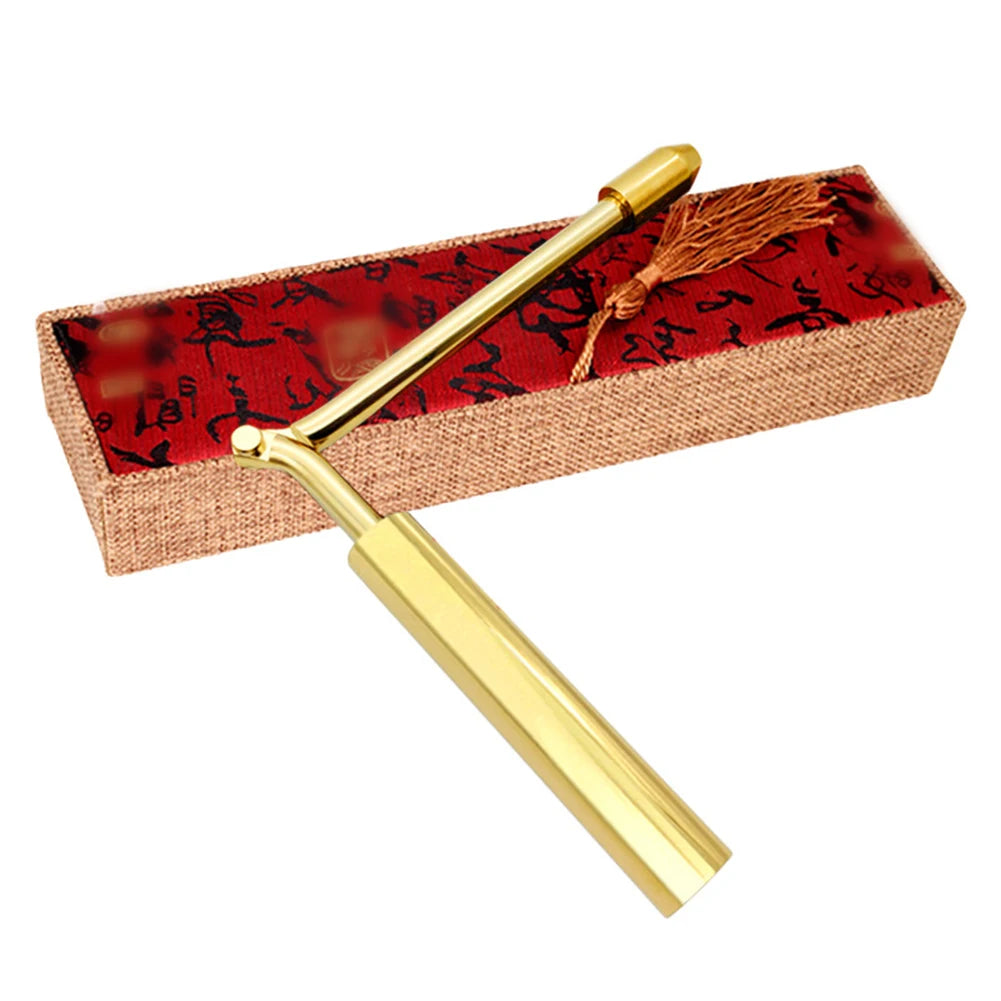 1pcs Pure Copper Folding Detection Rod Feng Shui Detection Rod Tool Water Rods Metal Detectors gold detector Tool Parts