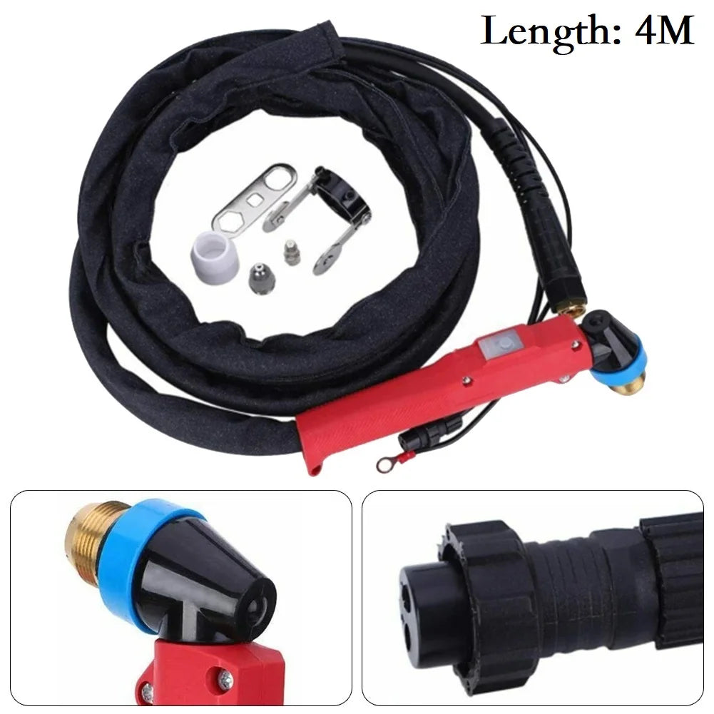 1 Set Cutter Cutting Air Plasma 4.5-5.0 Bar 4m Arc Cable Completed Electrode Guide Wheel Machine Nozzles
