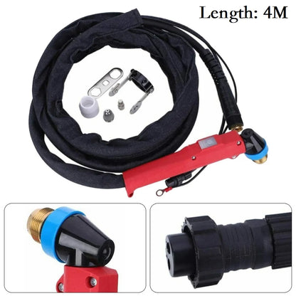 1 Set Cutter Cutting Air Plasma 4.5-5.0 Bar 4m Arc Cable Completed Electrode Guide Wheel Machine Nozzles