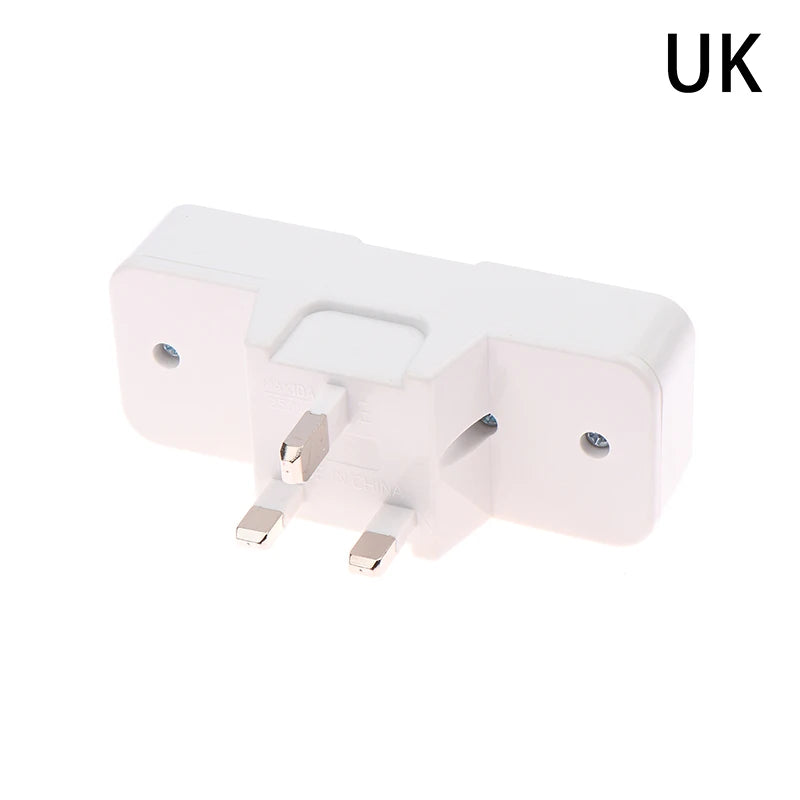 UK/EU Plug Adapter with Switch Universal Extension Socket 10A 250V