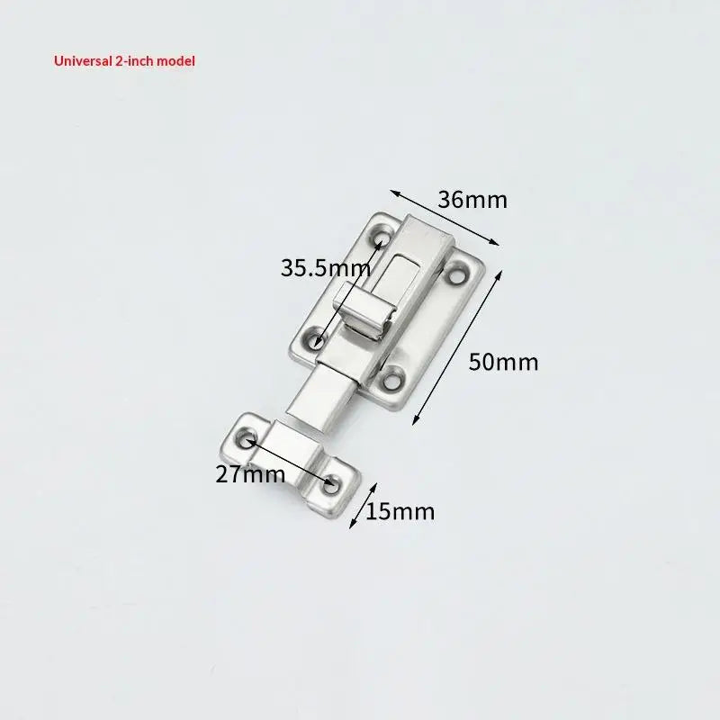 New Self-Elastic Latch Security Bolt Latch Anti-theft Spring Latches Stainless Steel Cabinet Hinges Furniture Supplies Hardware