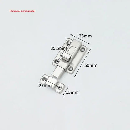 New Self-Elastic Latch Security Bolt Latch Anti-theft Spring Latches Stainless Steel Cabinet Hinges Furniture Supplies Hardware