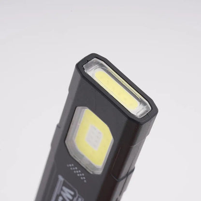 Rechargeable Mini Flashlight Super Bright COB Portable Work Light W/Magnetic Base Strobe Pen Clip-On Light Camping Emergency