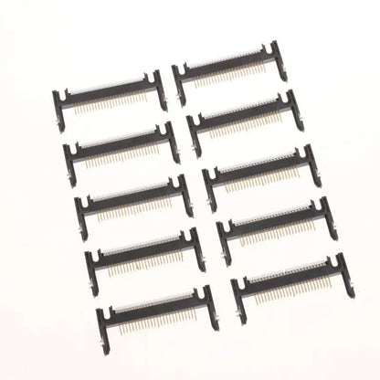 New 5Pcs 50Pin Arm Length 19.0 Patch Card Slot Connector On CF Card Holder Board Black/coffee