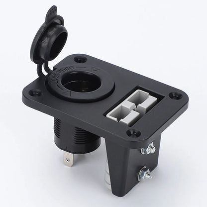 50A 600V Anderson Plug Connector Socket Charger Flush Mount Plate for Camping, Trailers, Caravans