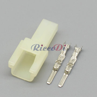 2 Pin HM Series 090 Motorcycle Electrical Connector Wiring Harness Plug Female Male