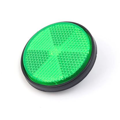 Motorcycle Circular Reflector Electric Vehicle Bicycle Waterproof Dustproof Night Warning Reflector 6mm Hexagonal Screw Fixation