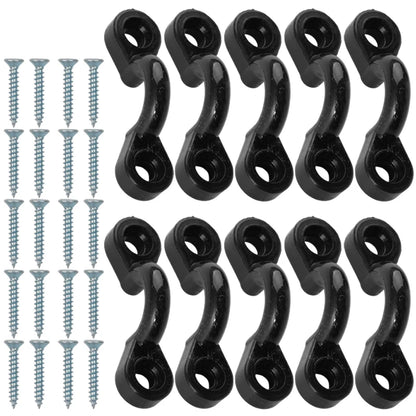 20/5Set Kayak Clips – Inflatable Boat Deck Rigging Fixed Eye Kit for Marine Boat, Rowing & Aquatic Sports Accessories