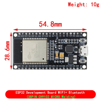 ESP32 Development Board WiFi + Bluetooth CP2102/CH340C Ultra-Low Power Wireless Module ESP32-32 NodeMCU-32S
