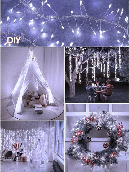 USB Powered 3/6M Remote Control Fairy Lights for Wedding Christmas Party Garden Decoration Firecracker String LED Lights