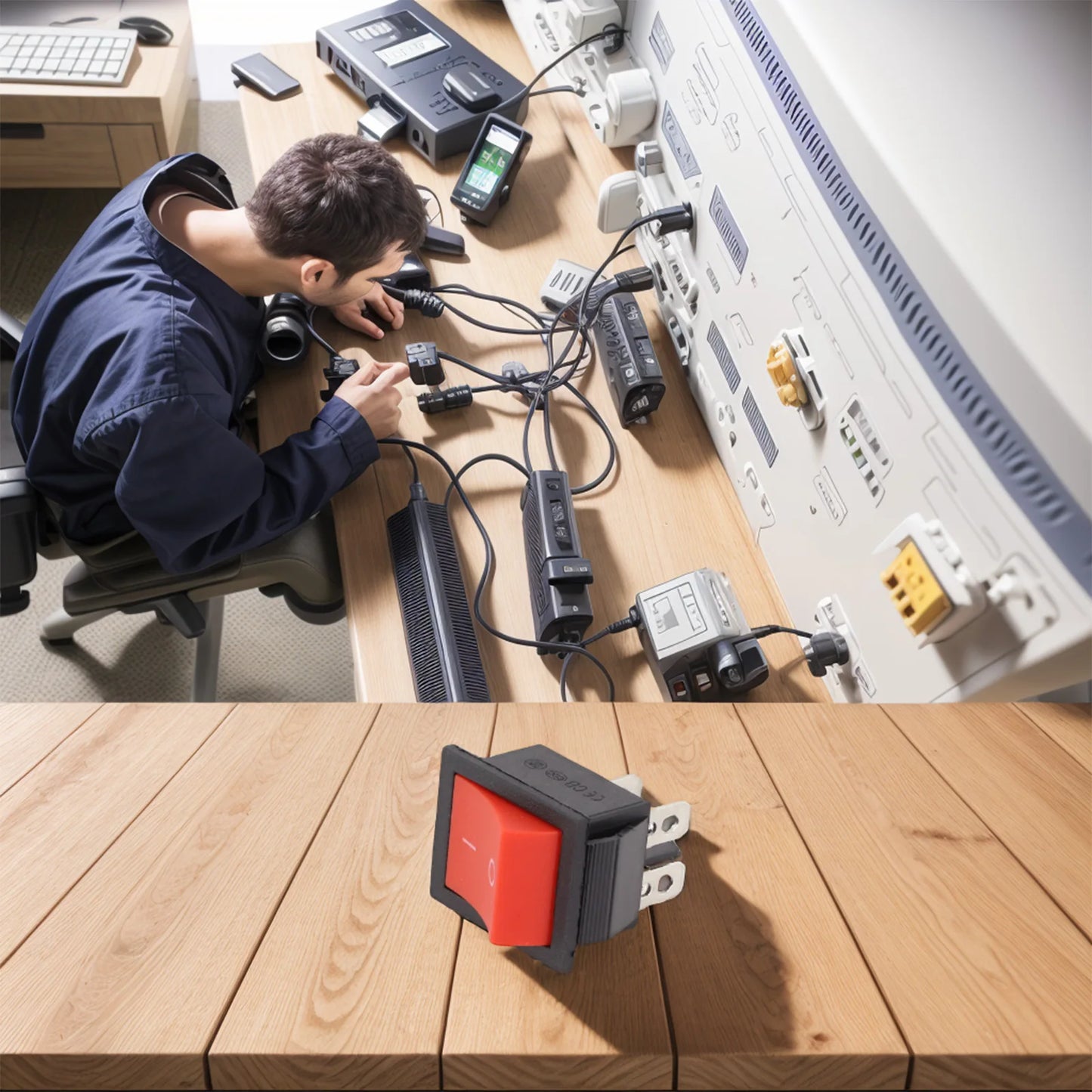 16A Power Switch 4-Pin Power Button 4-Pin Configuration High-Power Capabilities For Home Use For Industrial Use