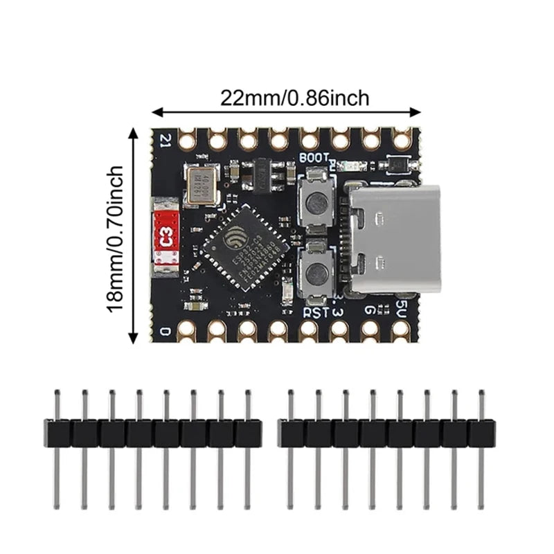 ESP32-C3 SuperMini Development Board with WiFi and Bluetooth