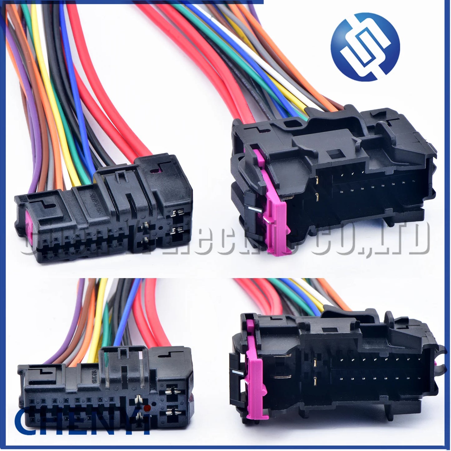 20 Pin Automobile Waterproof Front Door Connector Plug with Wire Harness 8E0972702 / 8E0972701 for Audi A4 A6L A3 A8 Q7 Q3 Q5