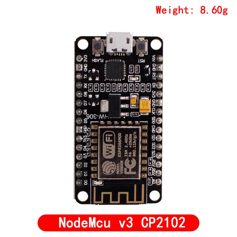 NodeMCU V2/V3 ESP8266 ESP-12E WiFi Development Board with CH340/CP2102/CH9102X
