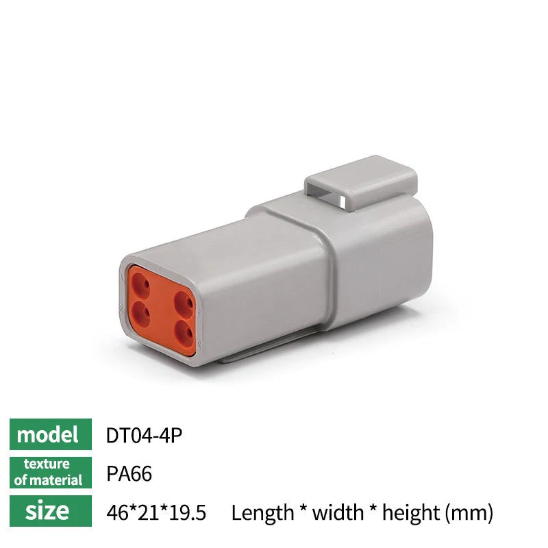 Deutsch DT Series Waterproof Connector Kit with Pins DT06-2/3/4/6S DT04-2/3/4/6P