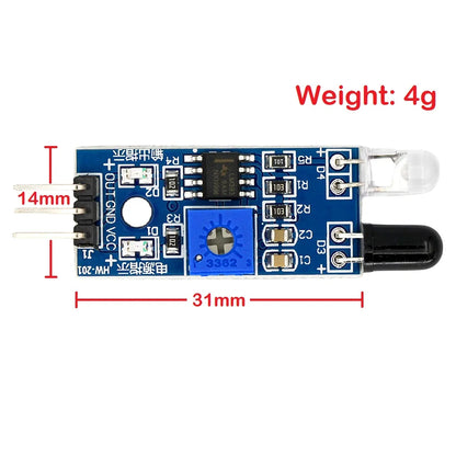 IR Infrared Obstacle Avoidance Sensor Module 3-Pin Reflective Photoelectric for Arduino Smart Car Robot