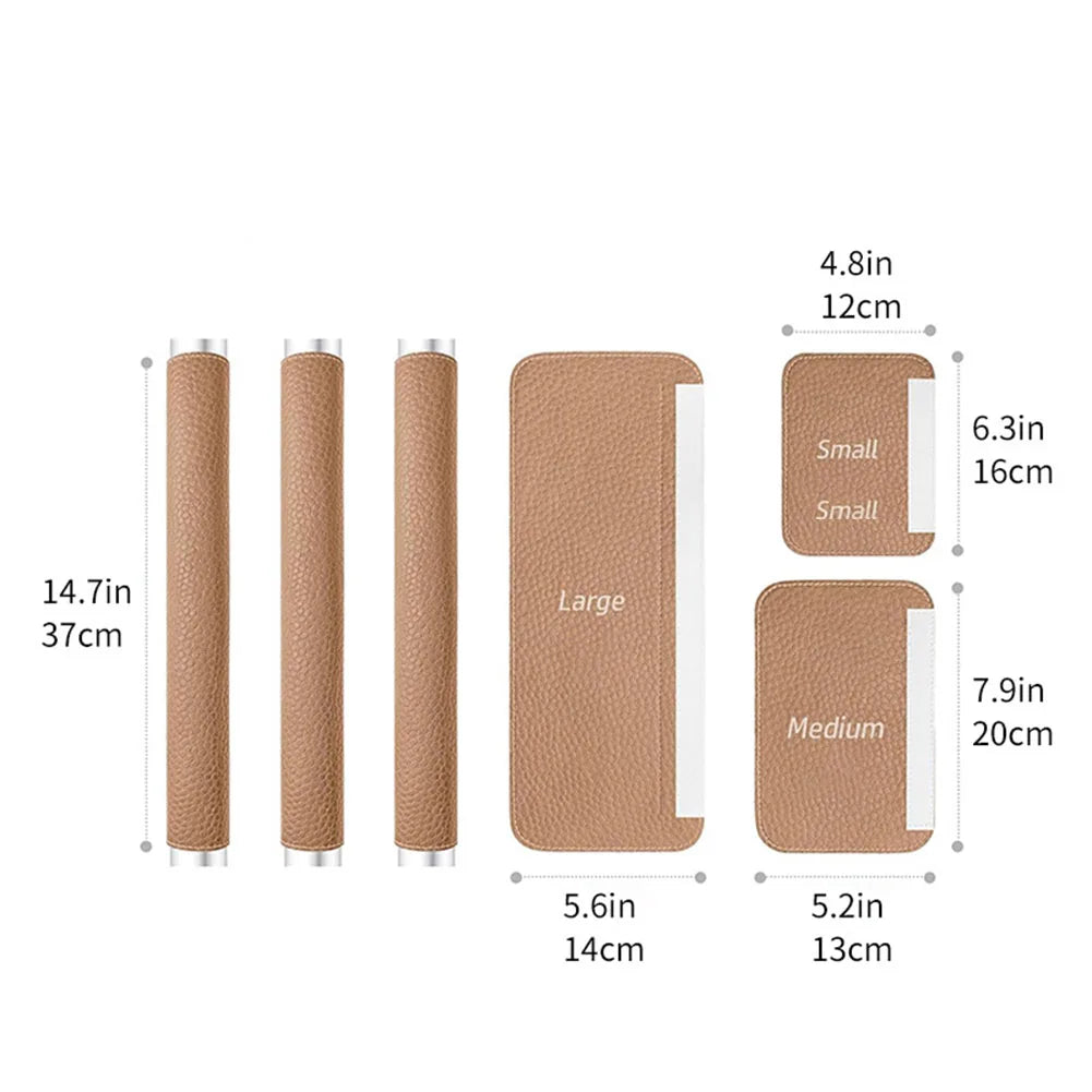 Kitchen Decor Sliding Door Handle Cover Washable Refrigerator Handle Covers Ball Brown Appliance Handle Protection