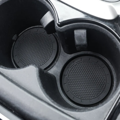 Car Cup Holder Anti-Slip Insert Coaster Mat Auto Cup Holder Soft Rubber Anti-skid Drink Cup Bottle Mat Car Interior Accessories