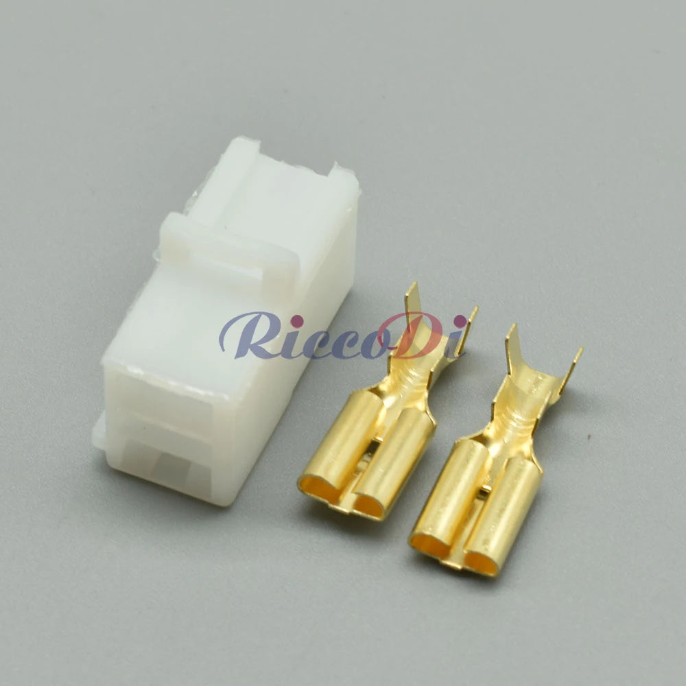 DJ7022A-7.8-11/21 2-Pin 7.8mm White Heavy Current Automotive Connector Male Female