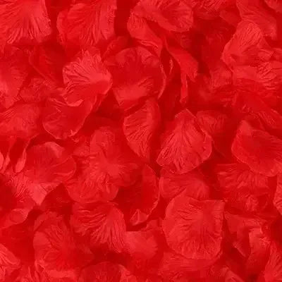 Artificial Red Rose Petals Silk Flower Decor for Wedding Party