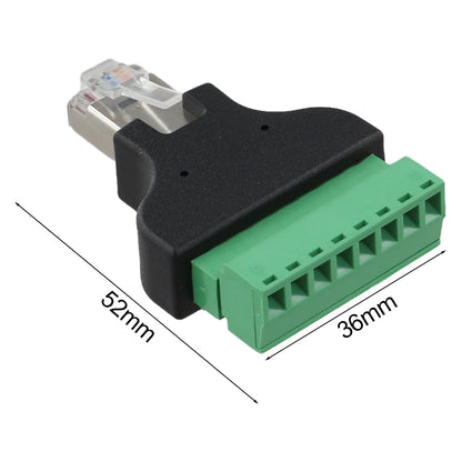8-pin Adapter Terminal Block Connector Networking Setup Stable Signal Transmission User Convenience Transmission