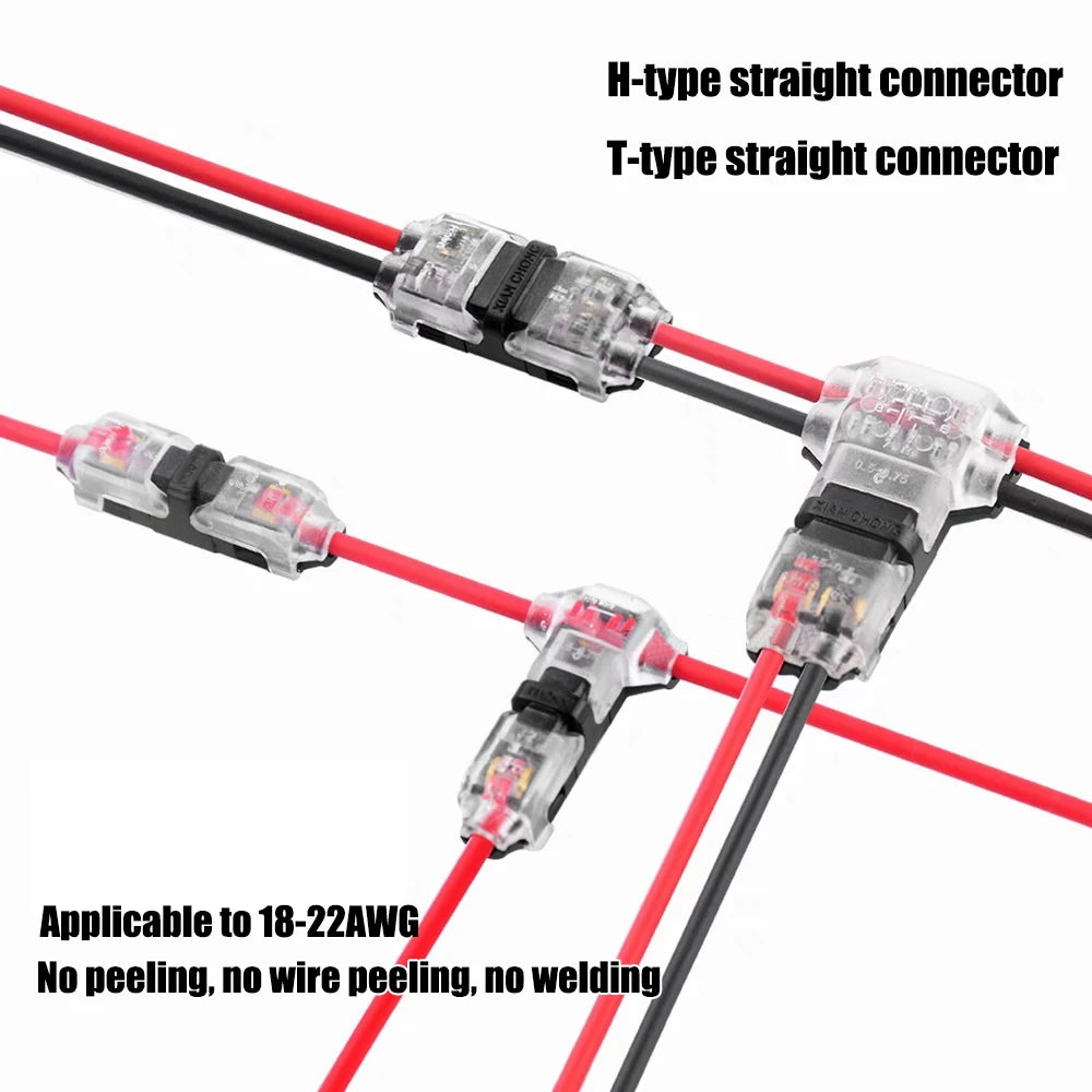 T Tap Wire Connector Low Voltage 2 Pin Splicing Connector