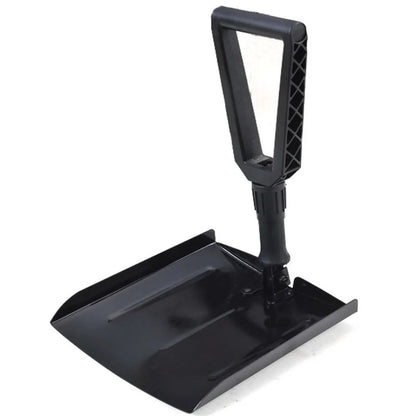 For Car Trunk Folding Snow Shovel Black Compact Snow Shovel With Pouch Snow Shovel Carry Pouch Included Multi-purpose Use