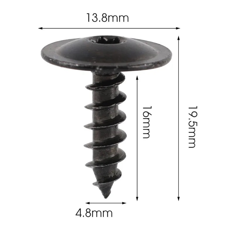 Auto Body Screws Fastener Self-Tapping Screws N90974701 Car Mudguard Wheel Arch Bumper Fasteners for Volkswagen Porsche Audi