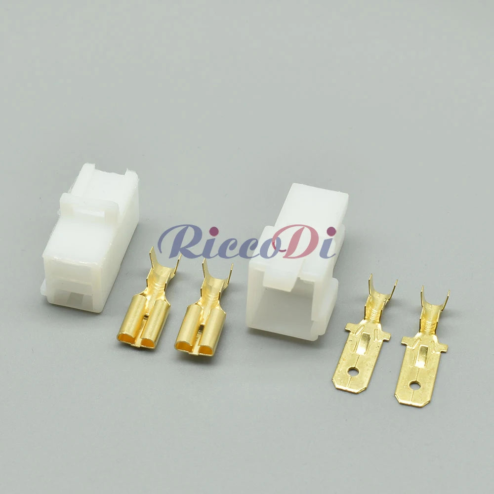 DJ7022A-7.8-11/21 2-Pin 7.8mm White Heavy Current Automotive Connector Male Female