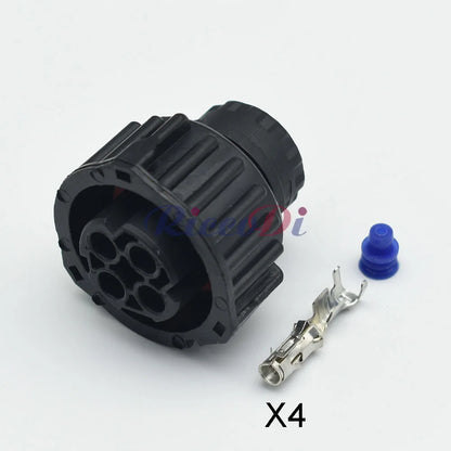 Tyco 4 Pin Round Male Female Sealed Odometer Speed Sensor Connector Plug for HOWO A7 Truck 1-967402-1 1-967325-1