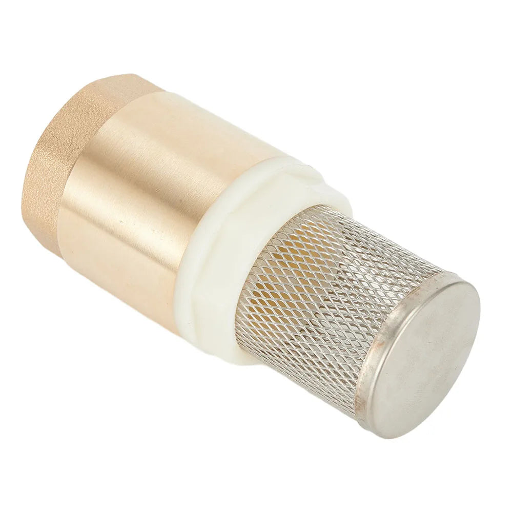 Brass Foot Valve DN25 With Check Valve Stainless Steel Basket Suction Basket 1 Inch Internal Thread Foot Valve 25 Mm