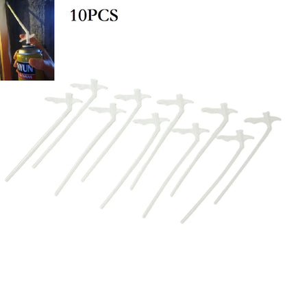 Part Foam Tube Replace Tubes Nozzle Spray Foam Nozzle Equipment Insulating Spray Foam DIY Gap Filling 10pcs 24*12*2cm