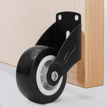 5/1pcs Furniture Casters Wheels Soft Rubber Swivel Caster Quite Roller Wheels for Trolley Baby Crib Bed Wheels Home Accessory