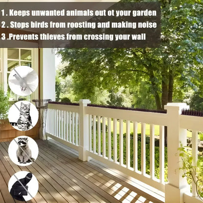 Plastic Bird Deterrent Spikes Anti-Climb Anti-Pigeon Cat Proof Set for Outdoor Roof Fence Ledge Guard Garden Humane Pest Control