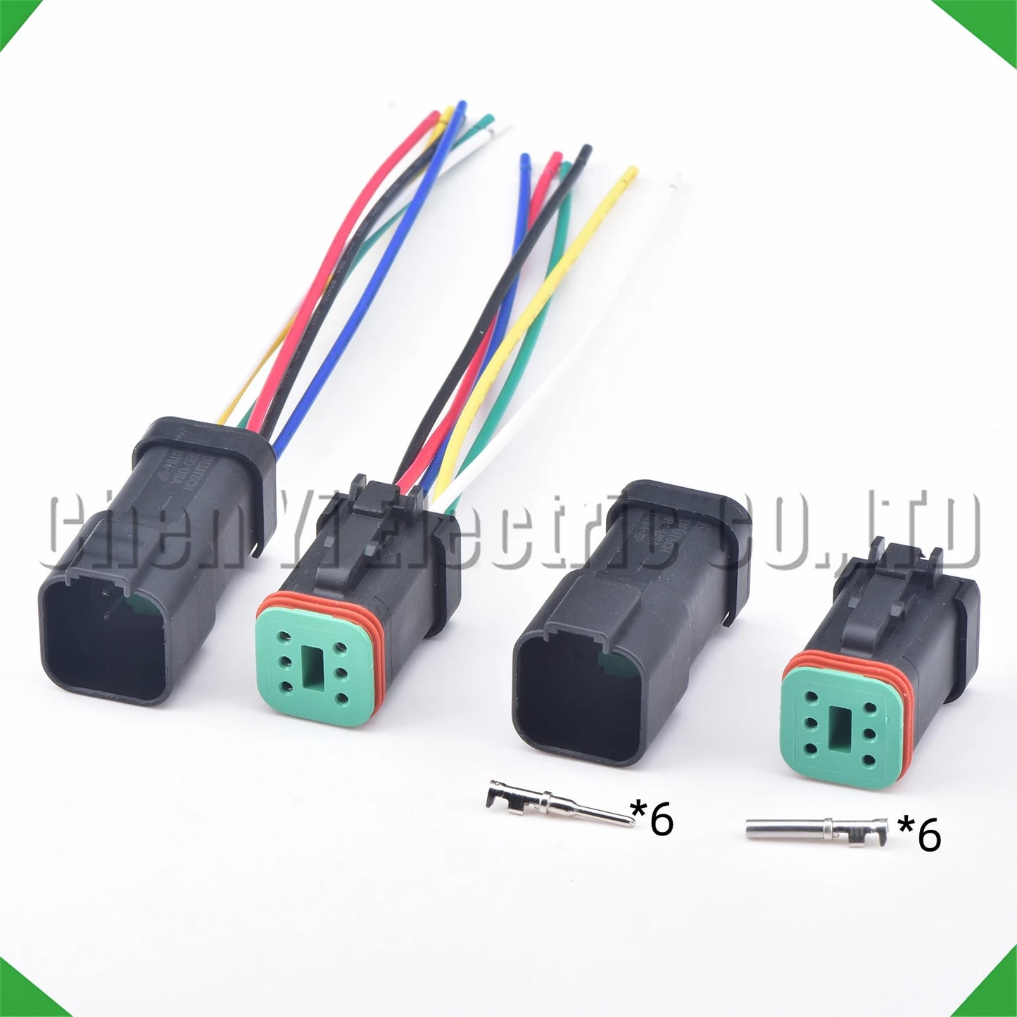 6 Pin Deutsch DT Connector DT06-6S DT04-6P Waterproof Plug
